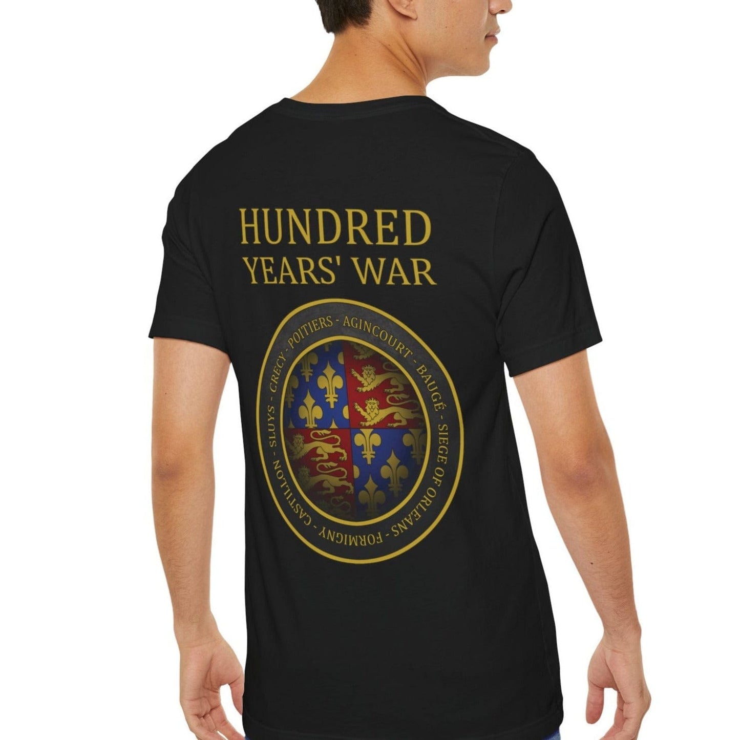 Hundred Years War Battles - Double Sided T-Shirt