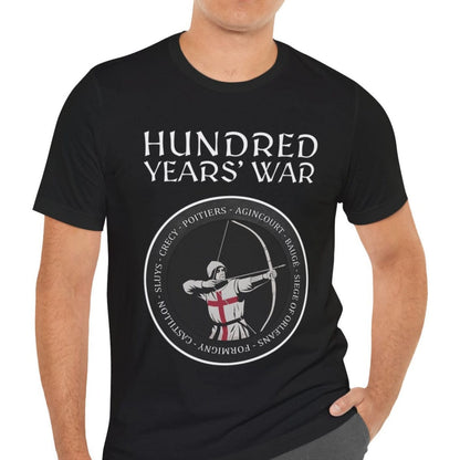Hundred Years' War Battles Longbowman T-Shirt