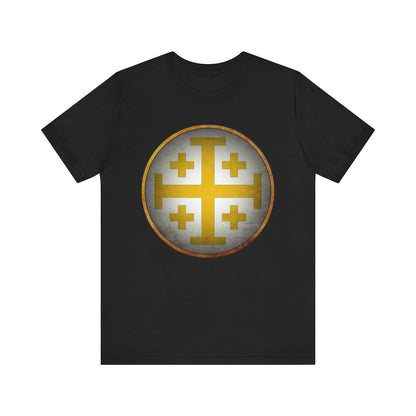 Jerusalem Heraldry - Medieval Jerusalem Cross T-shirt
