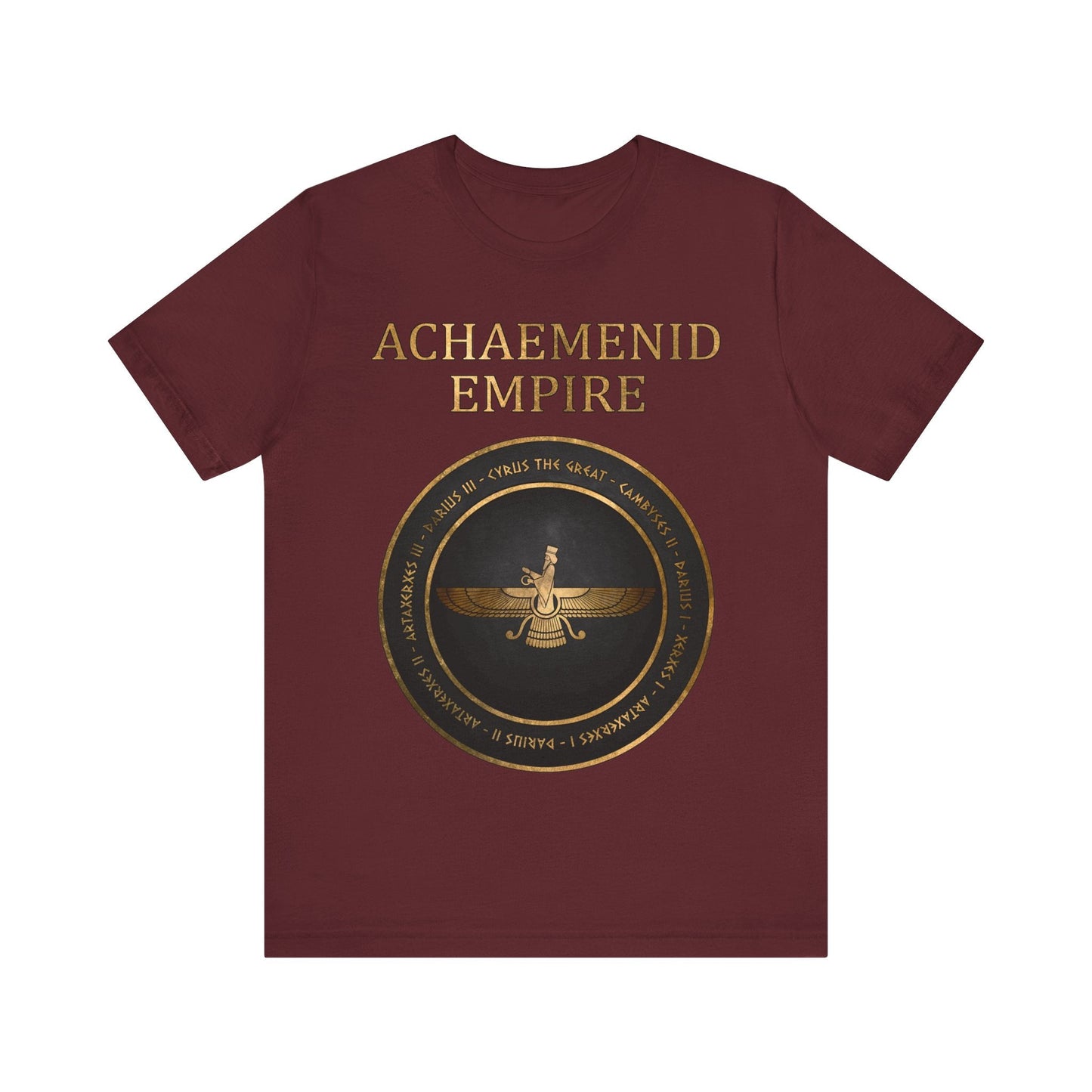 Maroon / S Achaemenid Persia Kings T-Shirt