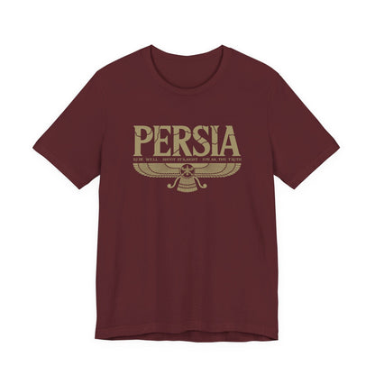 Maroon / S Achaemenid Persia Virtues T-Shirt