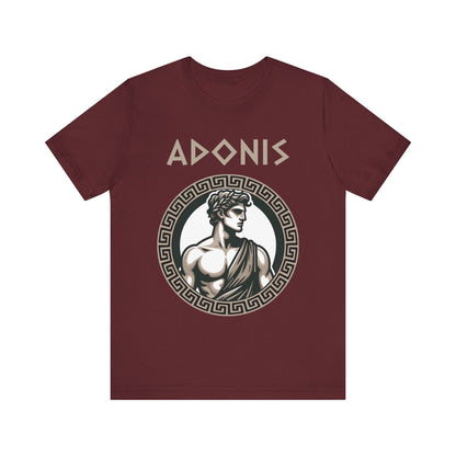 Maroon / S Adonis Greek God T-Shirt