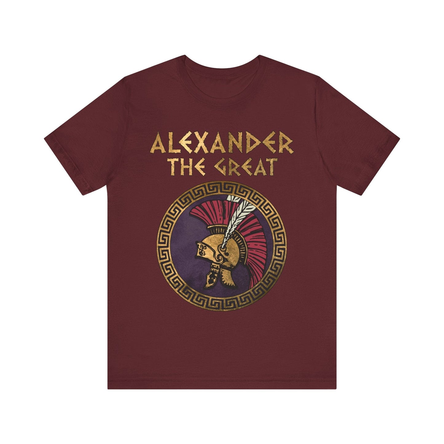 Maroon / S Alexander the Great Conquer T-shirt
