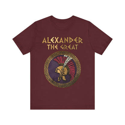 Maroon / S Alexander the Great Conquer T-shirt
