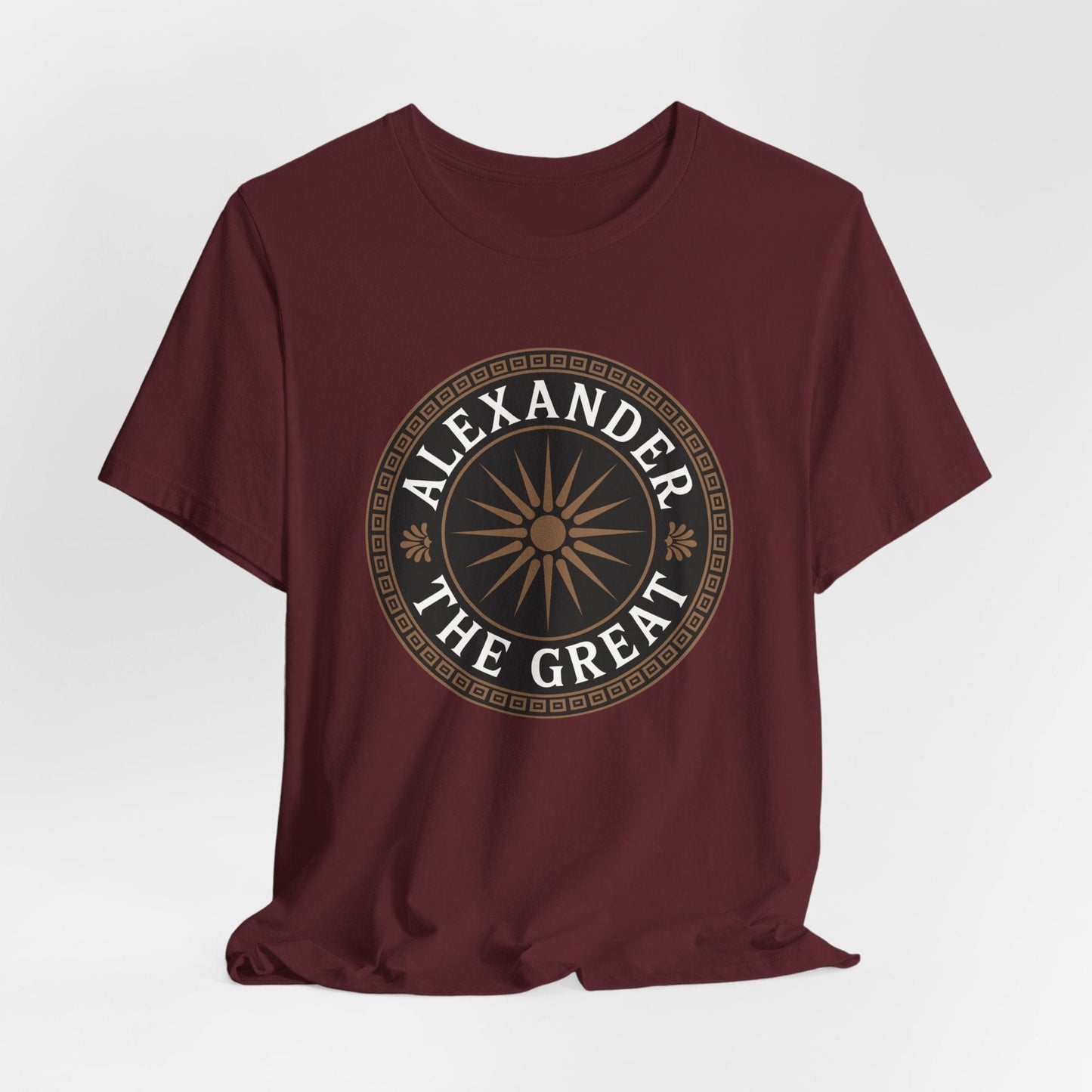 Maroon / S Alexander the Great Macedon T-Shirt