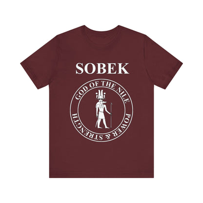 Maroon / S Ancient Egypt God Sobek T-Shirt