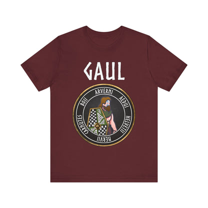 Maroon / S Ancient Gallic Warrior - Tribes of Ancient Gaul T-Shirt