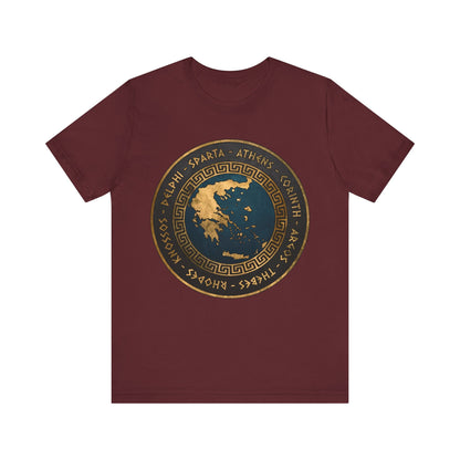 Maroon / S Ancient Greek City-States T-Shirt