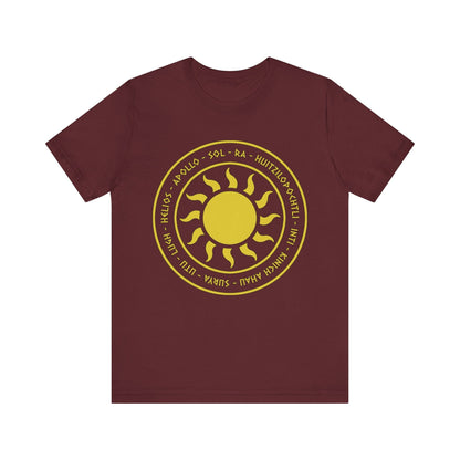 Maroon / S Ancient Sun Gods T-Shirt