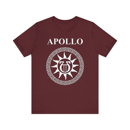 Maroon / S Apollo Greek God Lyre T-Shirt