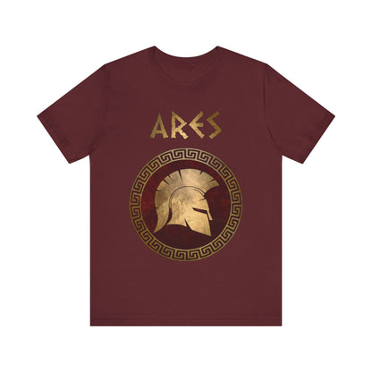 Maroon / S Ares Ancient Greek God of War T-Shirt