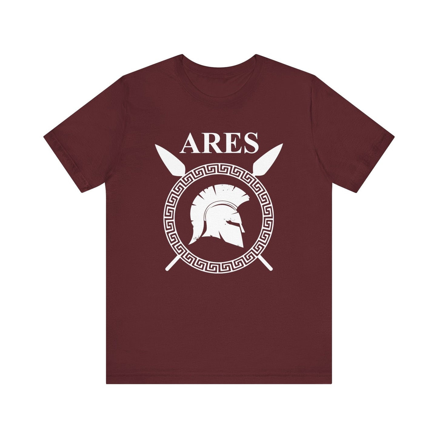 Maroon / S Ares Greek God of War T-Shirt