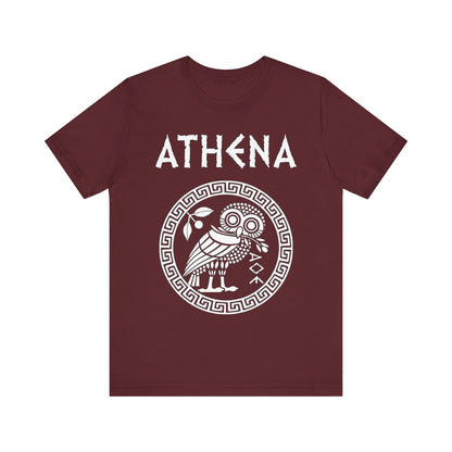 Maroon / S Athena Greek Goddess of Wisdom T-Shirt