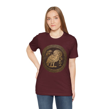 Maroon / S Athenian Owl T-Shirt