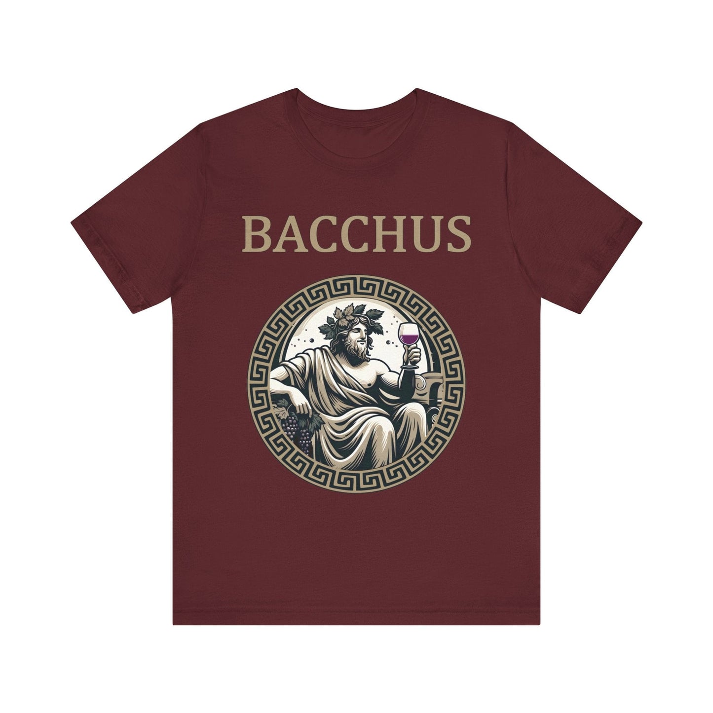 Maroon / S Bacchus Roman God of Wine, Madness and Festivals T-Shirt