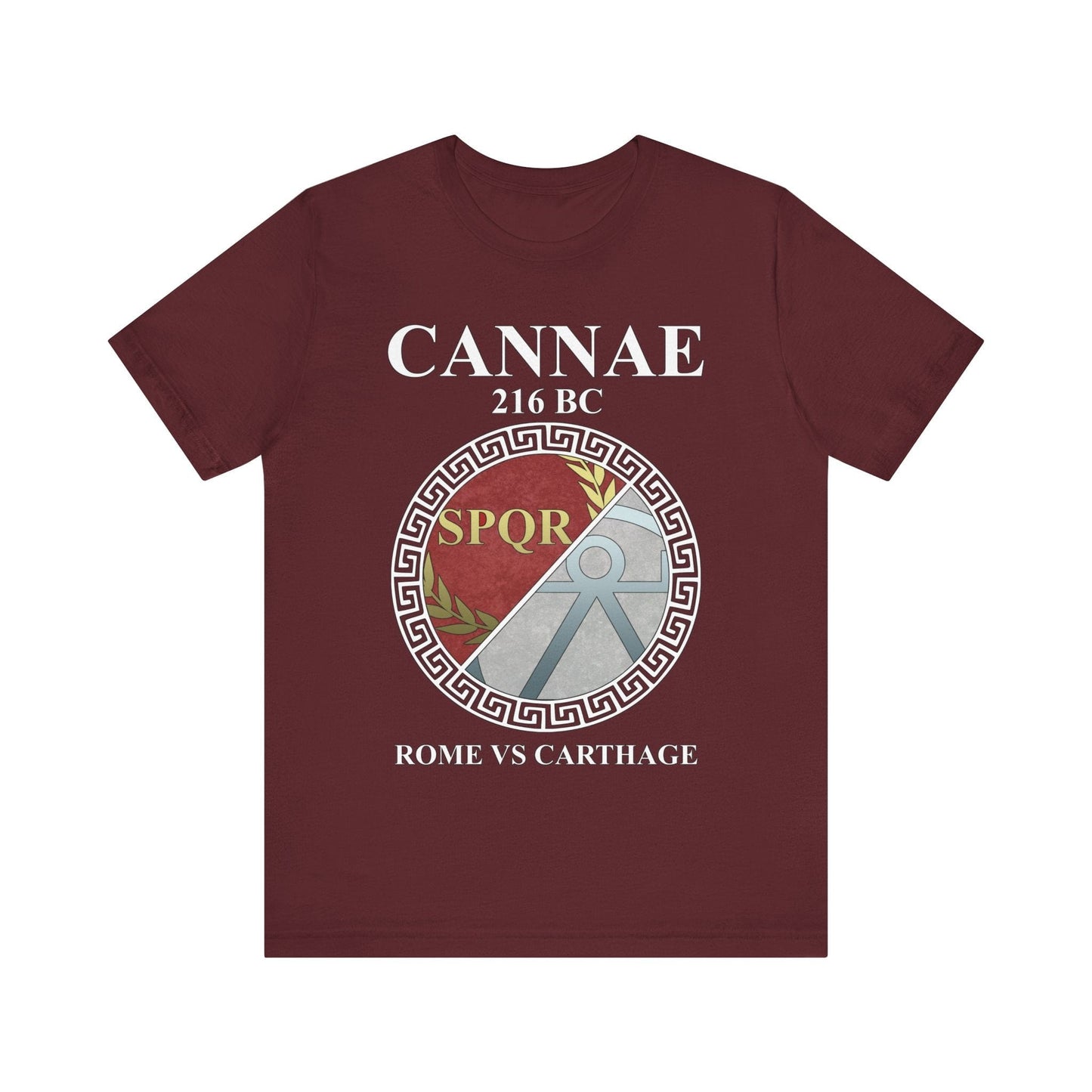 Maroon / S Battle of Cannae Rome vs Carthage T-Shirt