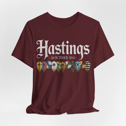 Maroon / S Battle of Hastings 1066 Shield Wall T-Shirt