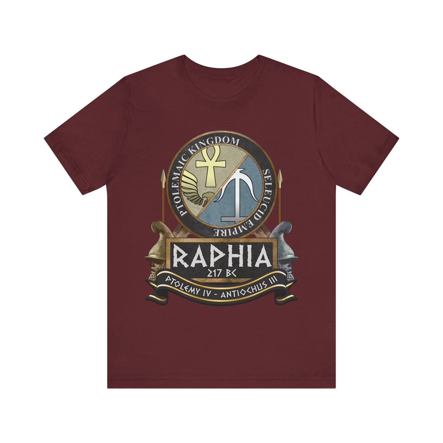 Maroon / S Battle of Raphia - Ptolemaic Kingdom vs Seleucid Empire T-shirt