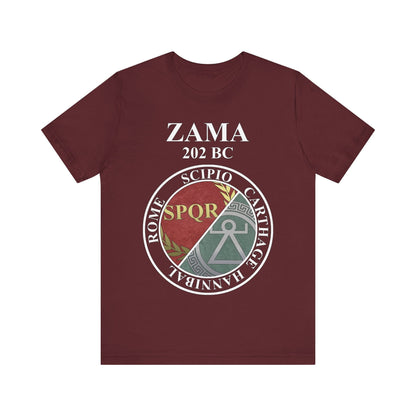 Maroon / S Battle of Zama Rome vs Carthage Punic Wars T-Shirt