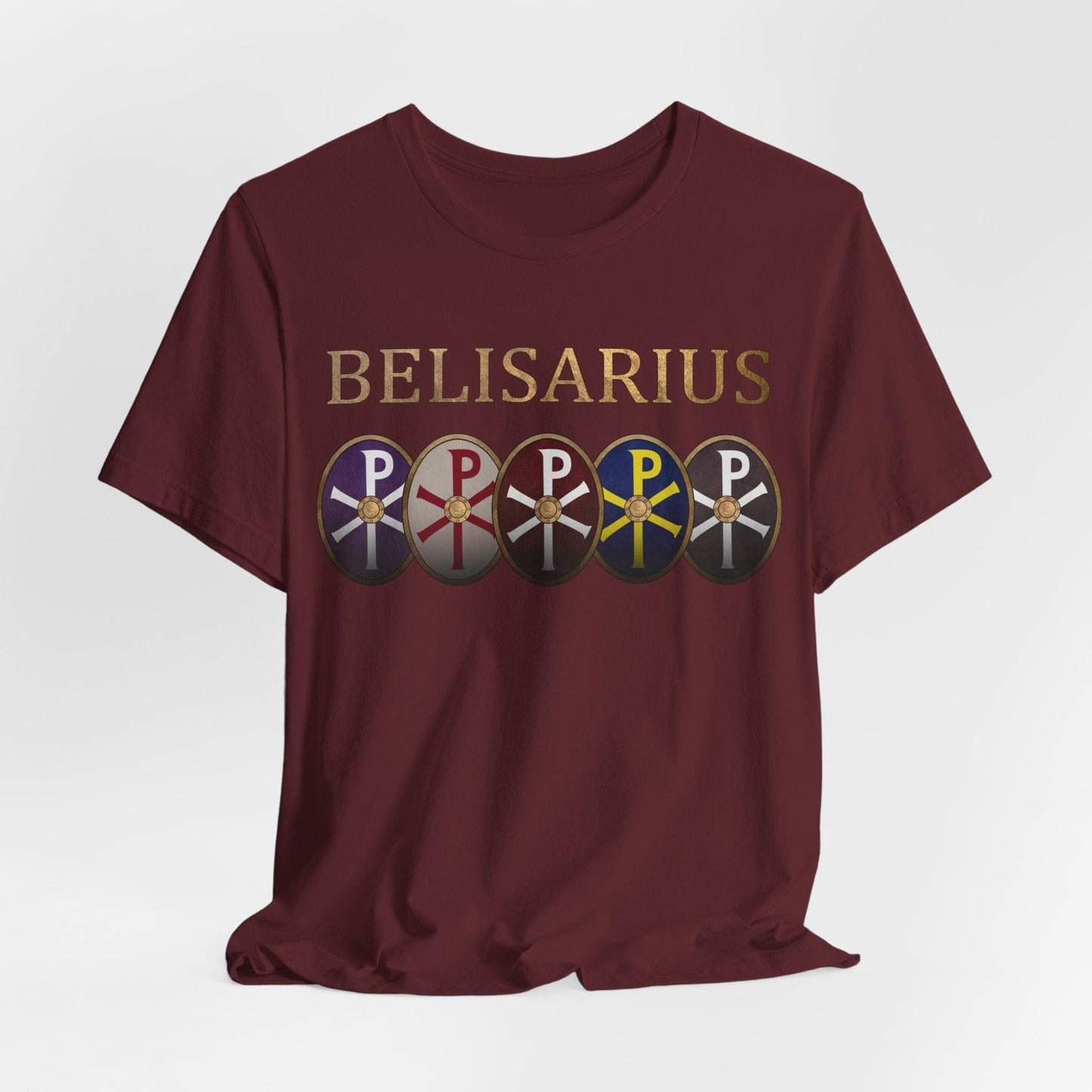 Maroon / S Belisarius Byzantine General T-Shirt