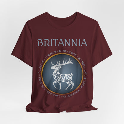 Maroon / S Britannia Ancient Tribes T-Shirt