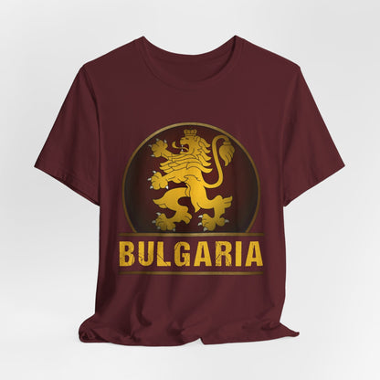 Maroon / S Bulgaria Lion Rampant T-Shirt