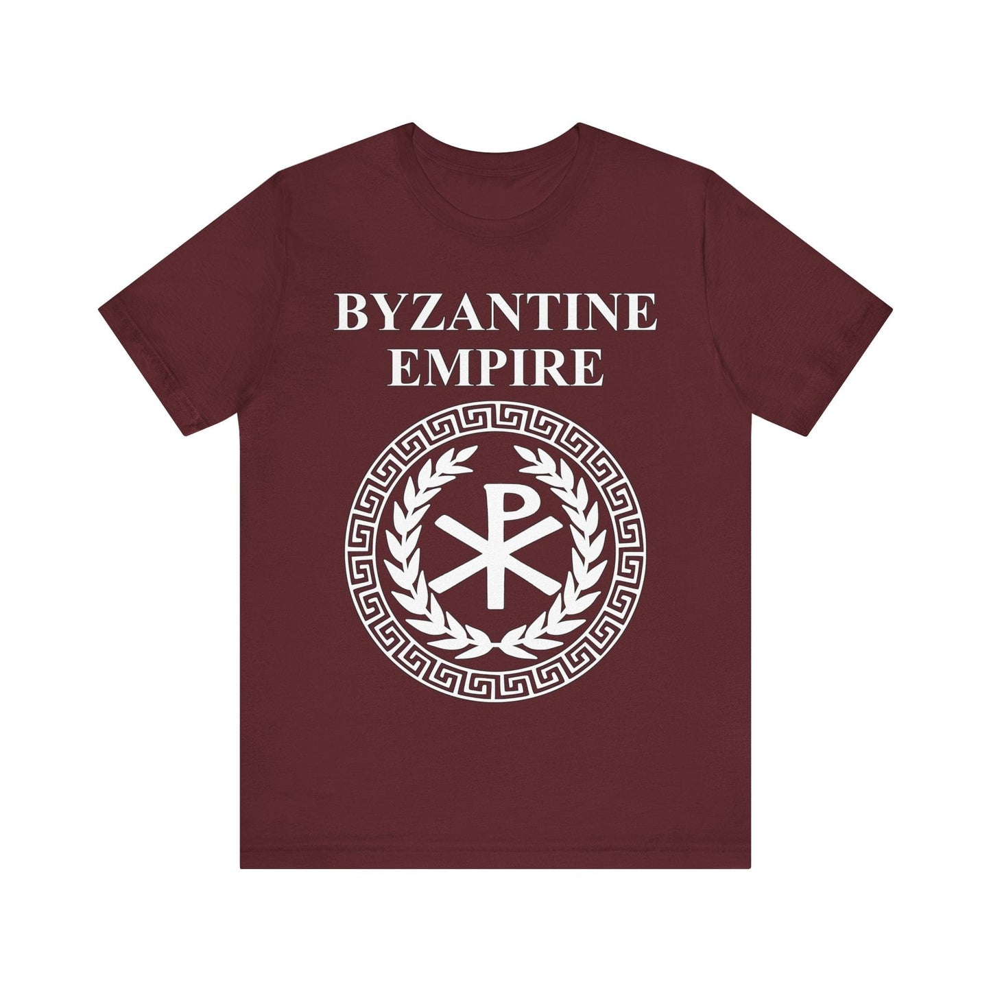 Maroon / S Byzantine Empire Imperial Chi Rho Constantinople T-shirt