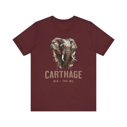 Maroon / S Carthage War Elephant T-Shirt