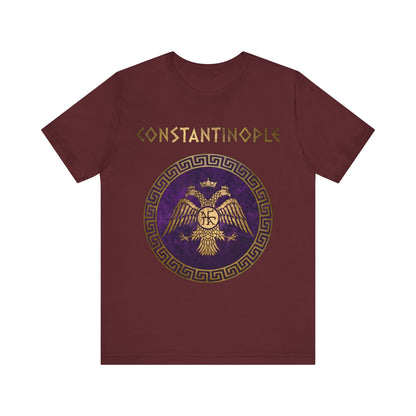 Maroon / S Constantinople Byzantine Empire Symbol T-Shirt