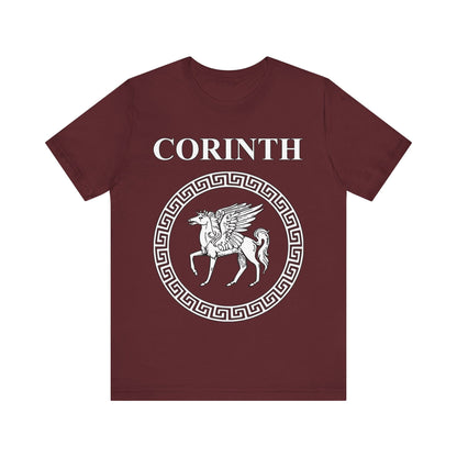 Maroon / S Corinth Ancient Greek City-State T-Shirt