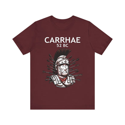 Maroon / S Crassus at Carrhae - Funny Roman History T-Shirt