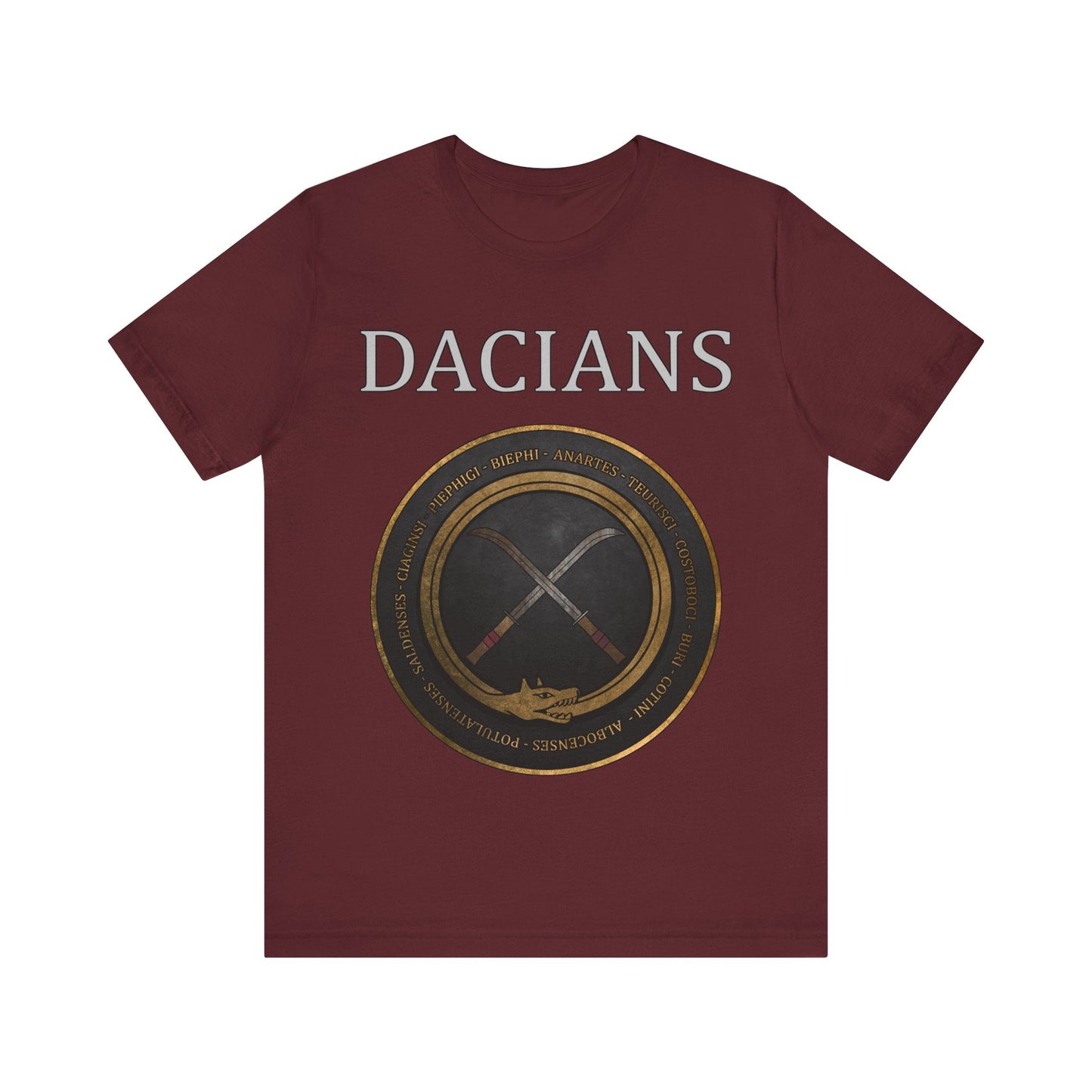 Maroon / S Dacia - Ancient Dacian Tribes T-Shirt