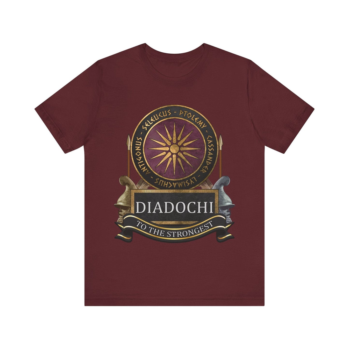 Maroon / S Diadochi Wars - To the Strongest T-Shirt