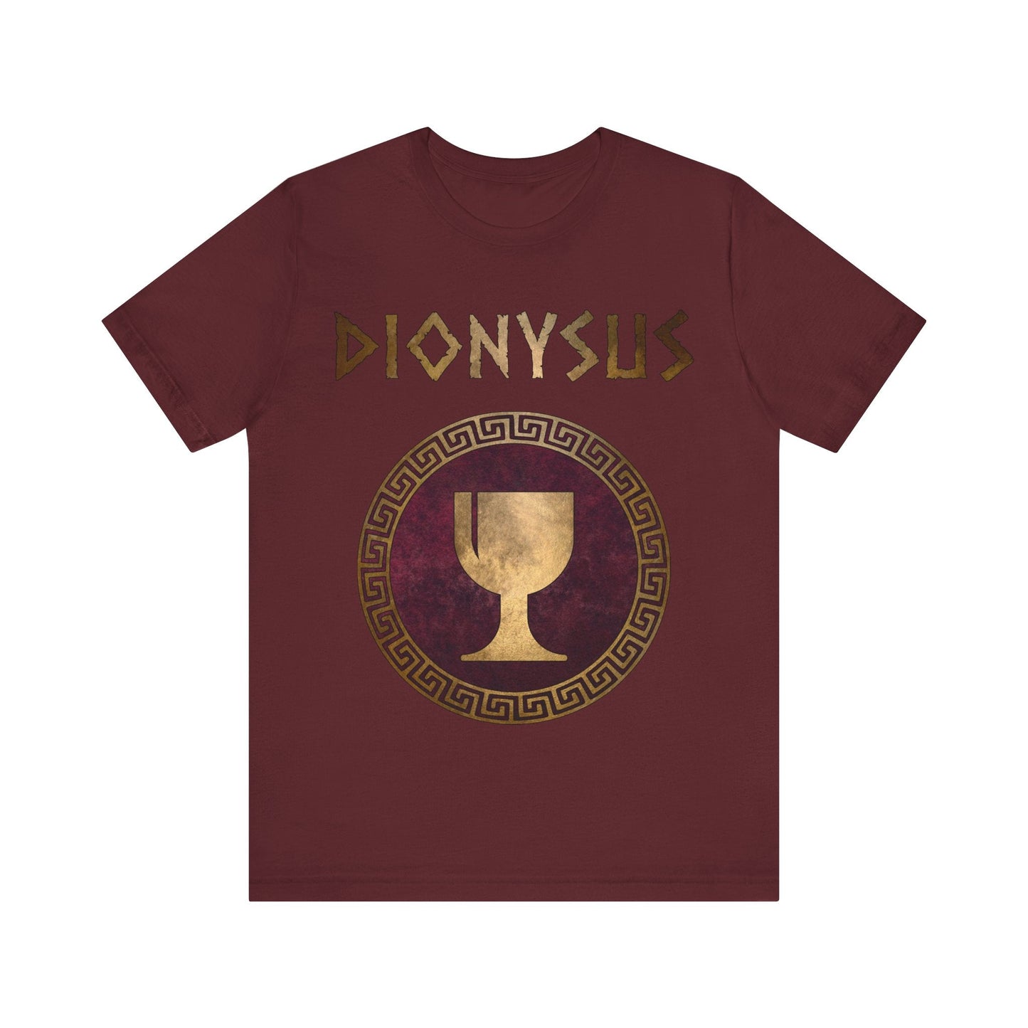 Maroon / S Dionysus Greek God T-Shirt