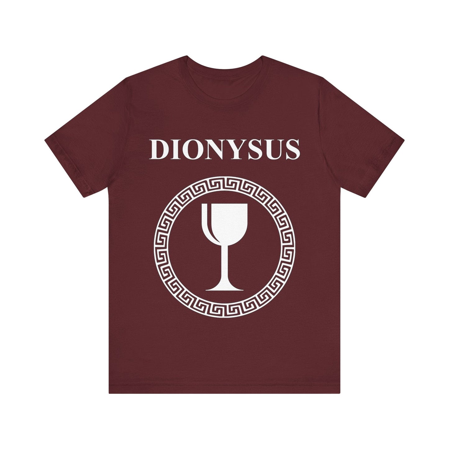 Maroon / S Dionysus Greek God T-Shirt
