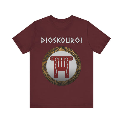 Maroon / S Dioskouroi Castor and Pollux Dokana T-Shirt
