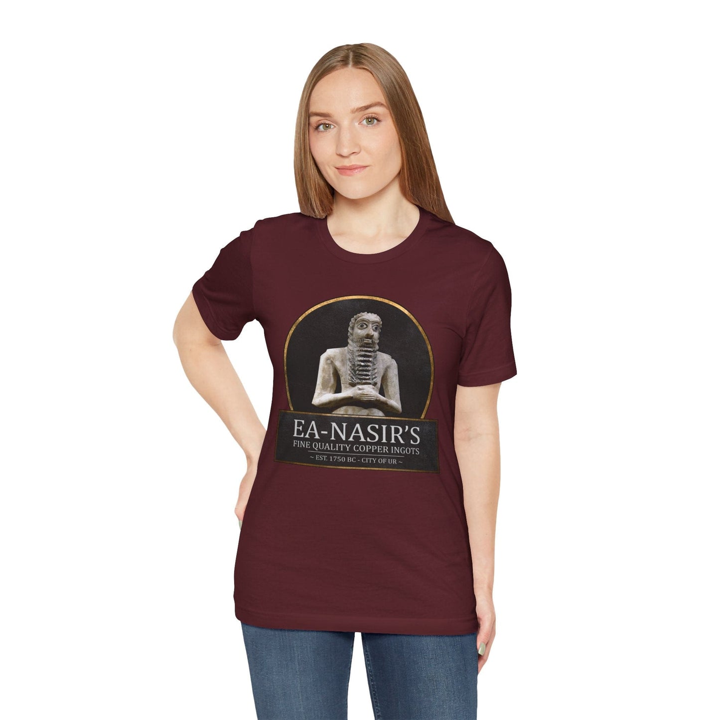 Maroon / S Ea-Nasir's Fine Quality Copper Ingots T-Shirt