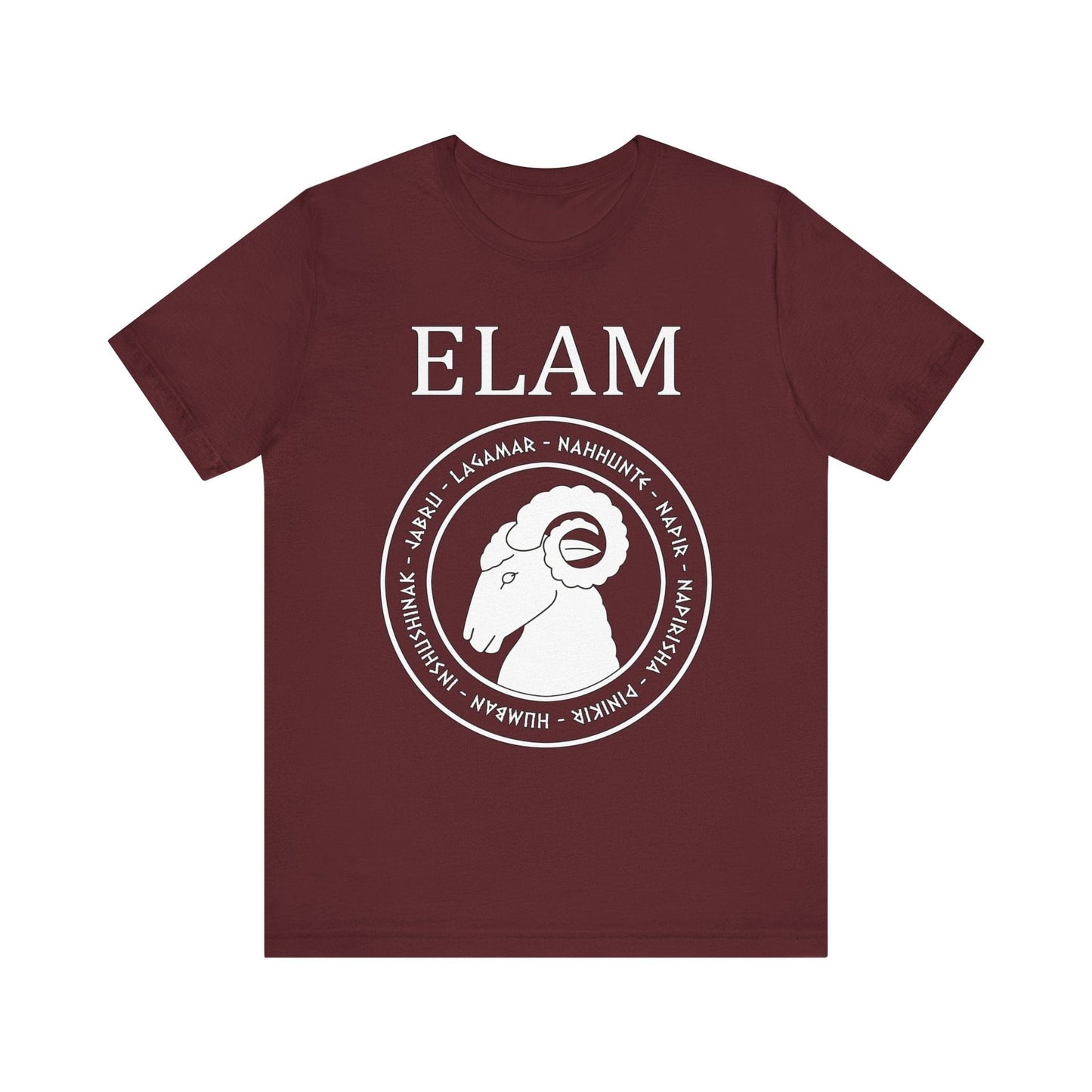 Maroon / S Elam - Ancient Elamite Gods T-Shirt