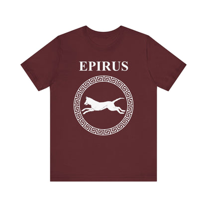 Maroon / S Epirus Ancient Greece Molossian Hound T-shirt