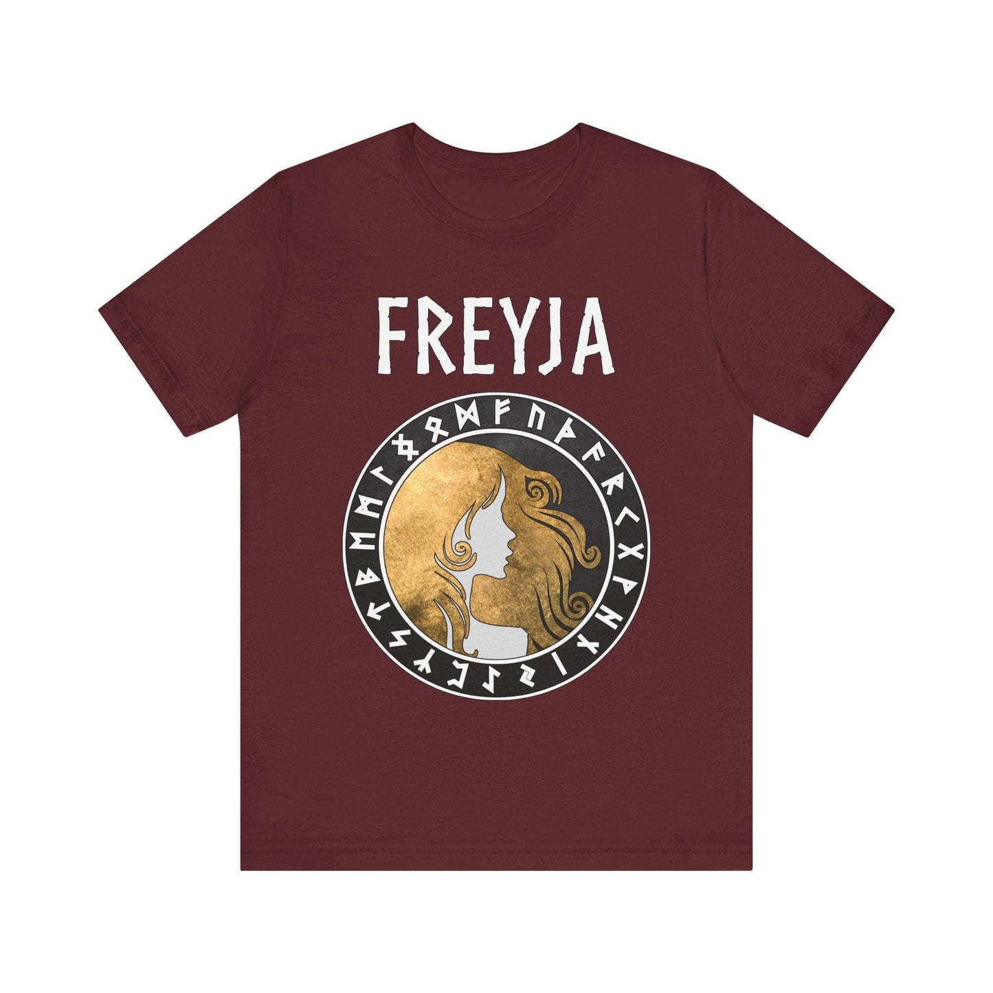 Maroon / S Freyja Norse Goddess T-Shirt