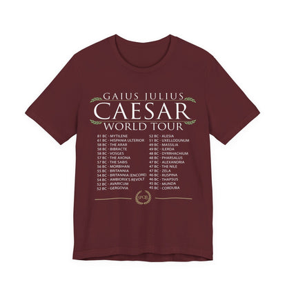 Maroon / S Gaius Julius Caesar World Tour T-Shirt