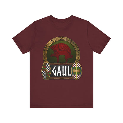 Maroon / S Gaul Ancient Gaelic Boar - Celtic Warrior Shields - Gaelic Heritage T-shirt