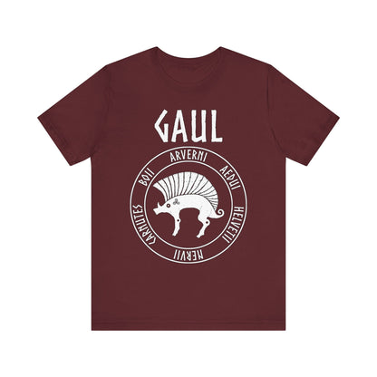 Maroon / S Gaul Ancient Tribes of Gaul Boar T-shirt