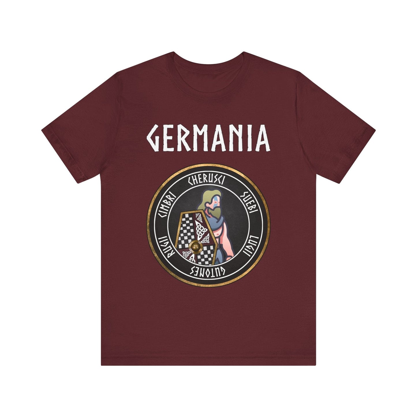Maroon / S Germania Tribes Berserker T-Shirt