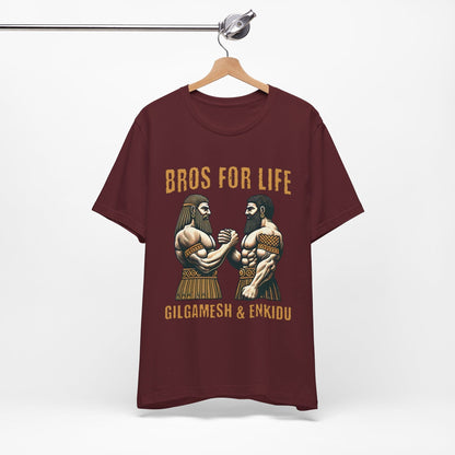 Maroon / S Gilgamesh and Enkidu Bros for Life T-Shirt