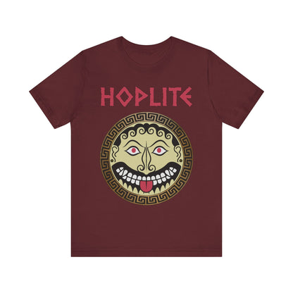 Maroon / S Greek Hoplite Gorgon Shield T-Shirt