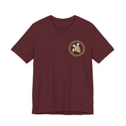 Maroon / S Greek Hoplite Shields - Greek Polis Double Sided T-Shirt