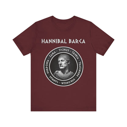 Maroon / S Hannibal Barca - Battles of the 2nd Punic War T-Shirt