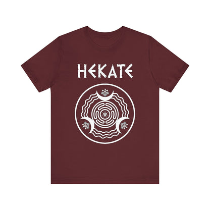 Maroon / S Hekate Ancient Greek Goddess of Witchcraft and Magic T-shirt