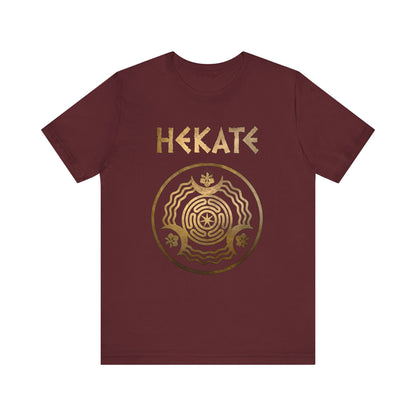 Maroon / S Hekate Greek Goddess of Witchcraft and Magic T-shirt